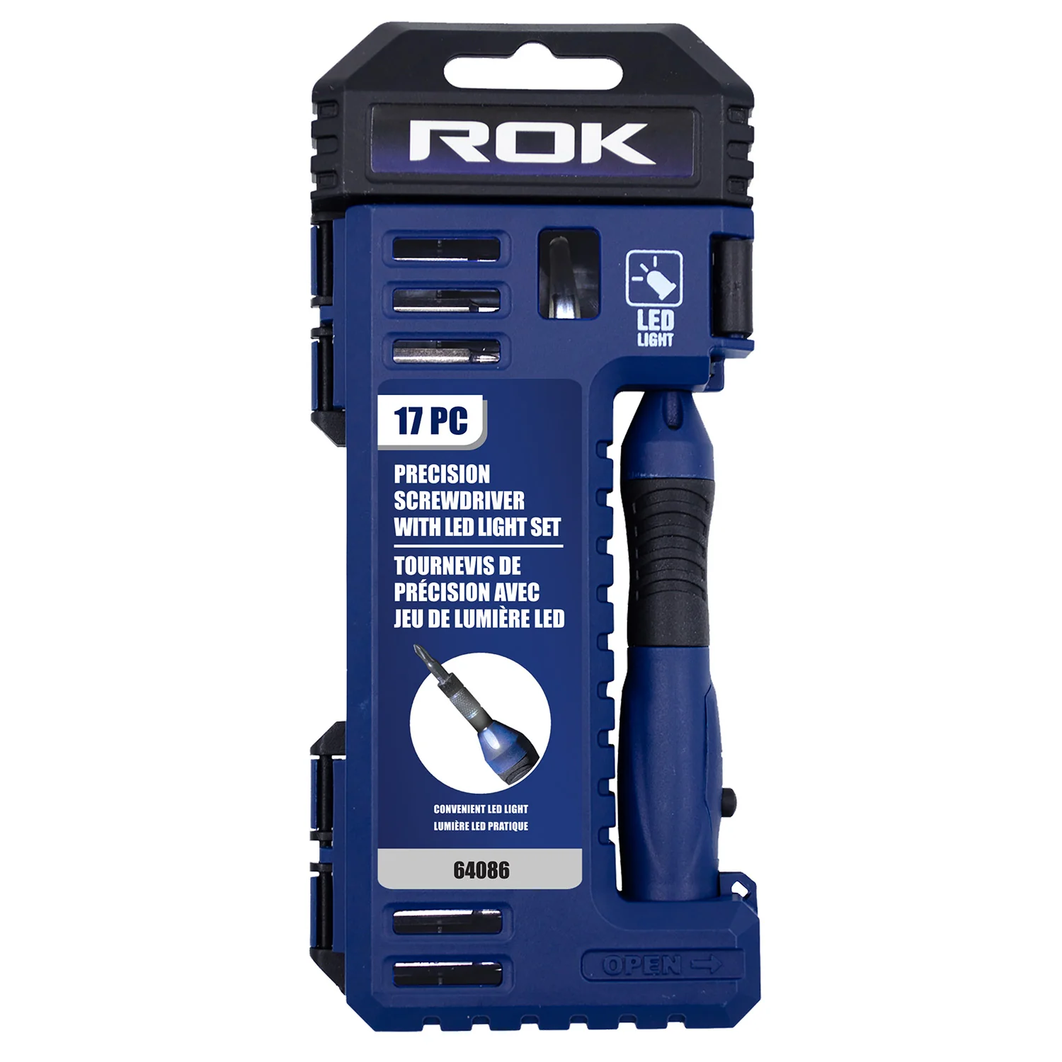 17 PC PRECISION SCREWDRIVER SET WITH LED