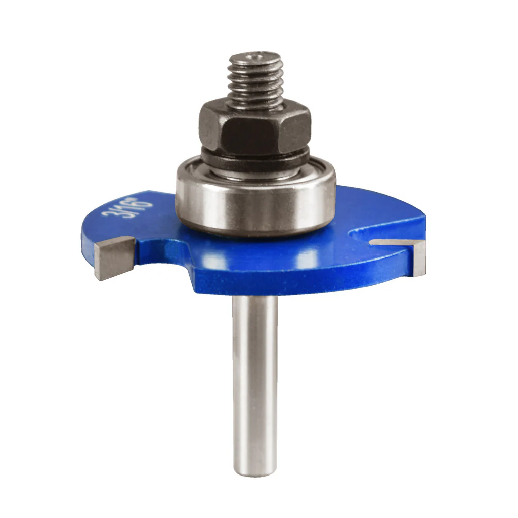 3/16" 3 WING SLOT CUTTER ROUTER BIT 1/4"