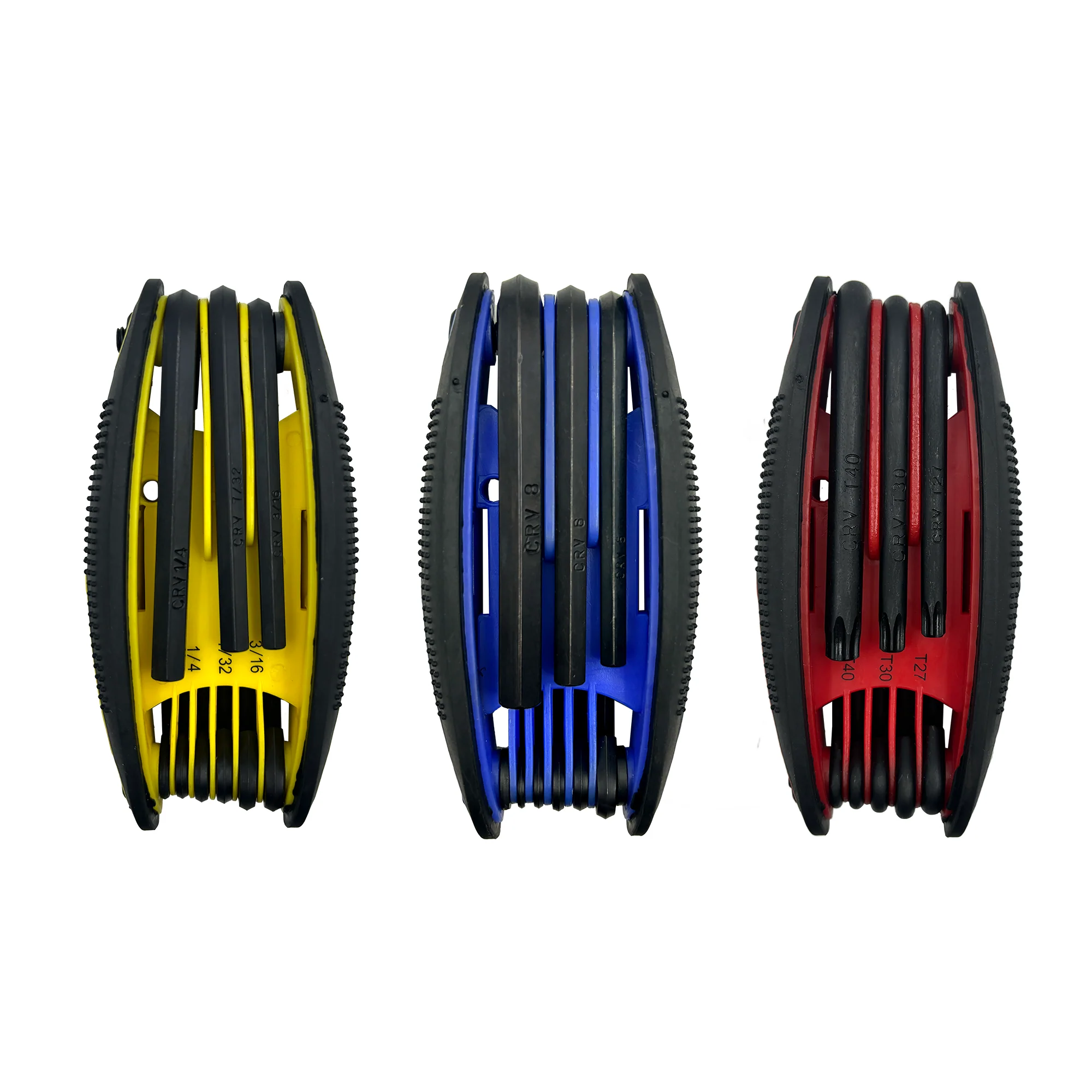 3 FOLDING HEX KEY SETS SAE/METRIC/TORX - Image 4