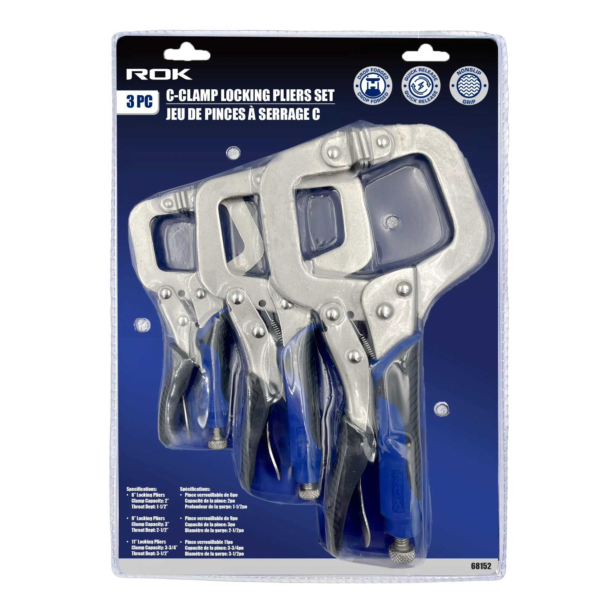 3PC C-CLAMP PLIERS SET - Image 2