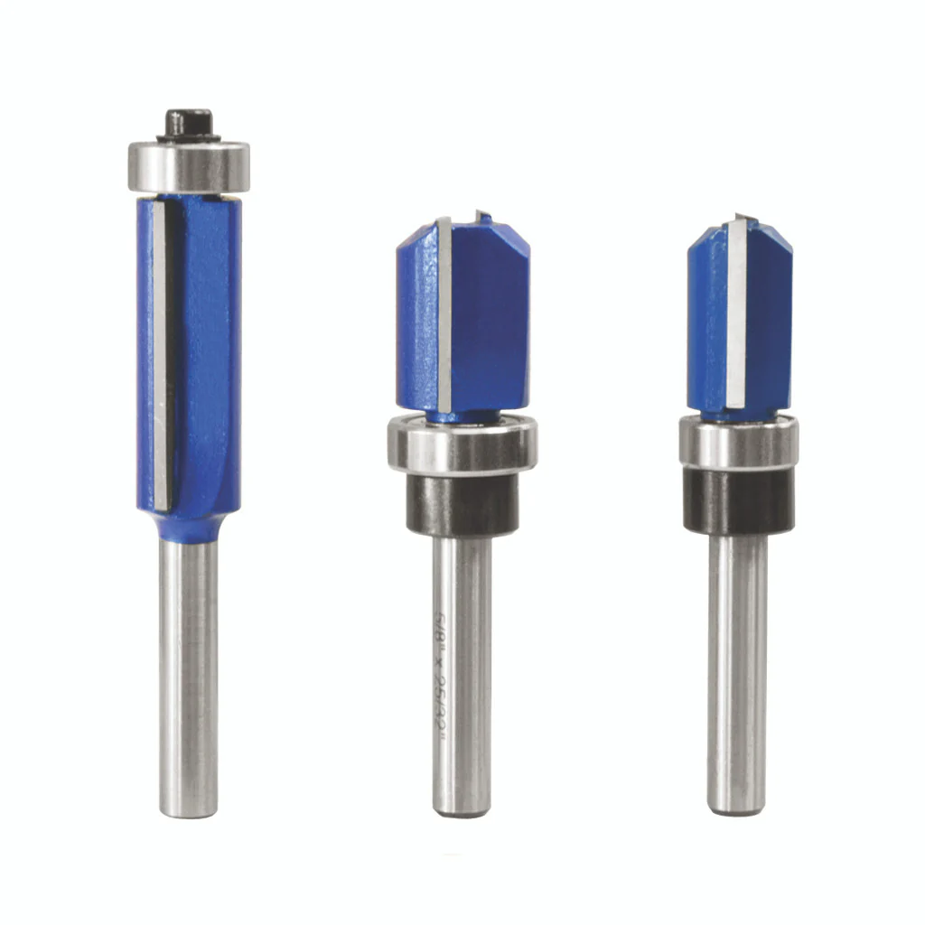 3PC FLUSH TRIM ROUTER BIT SET 1/4" SHANK - Image 3