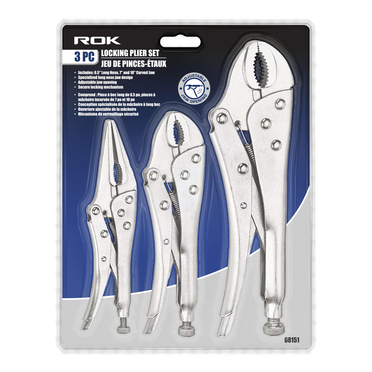 3PC LOCKING PLIER SET
