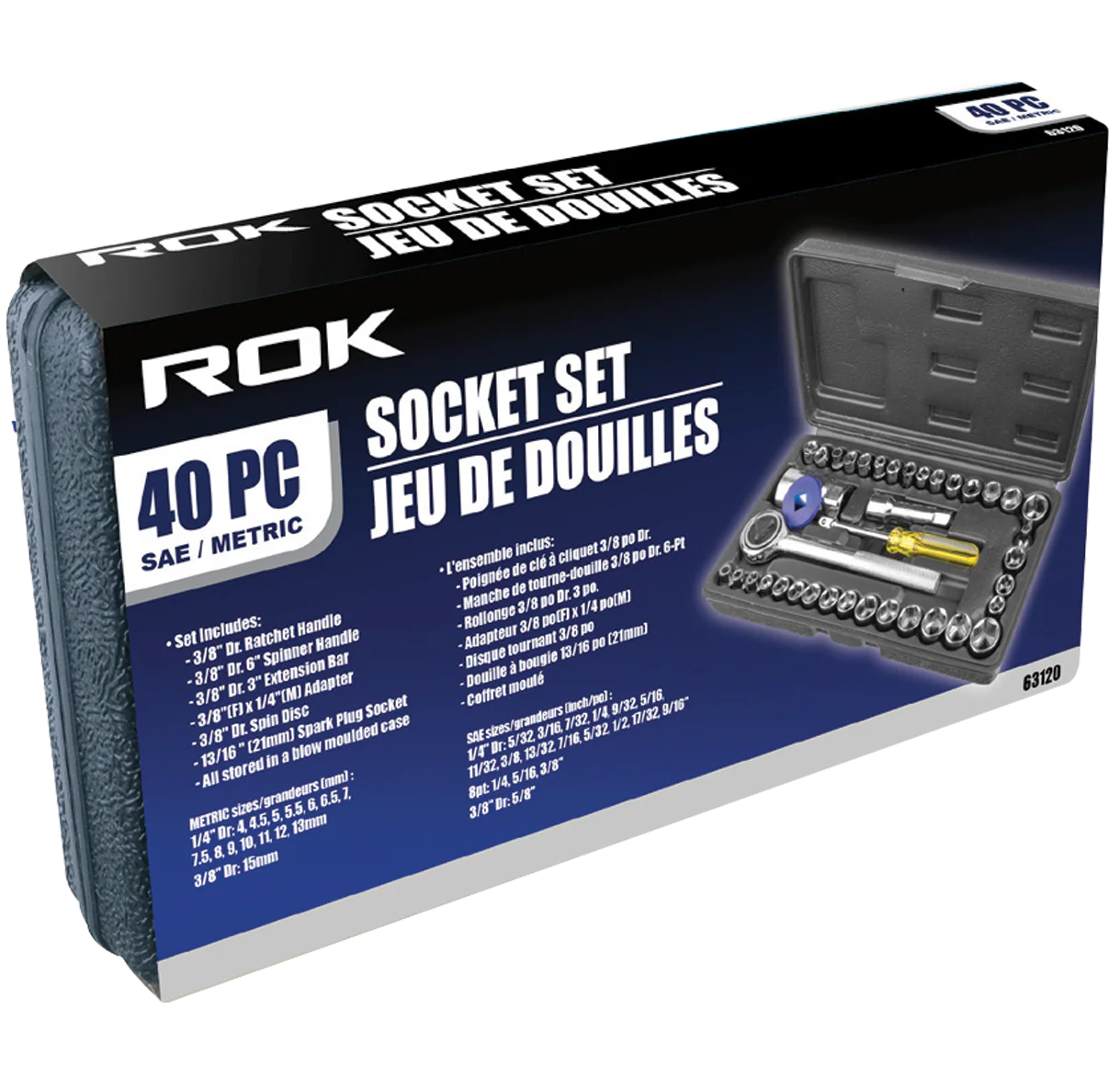 40 PC SOCKET SET ROK - Image 2