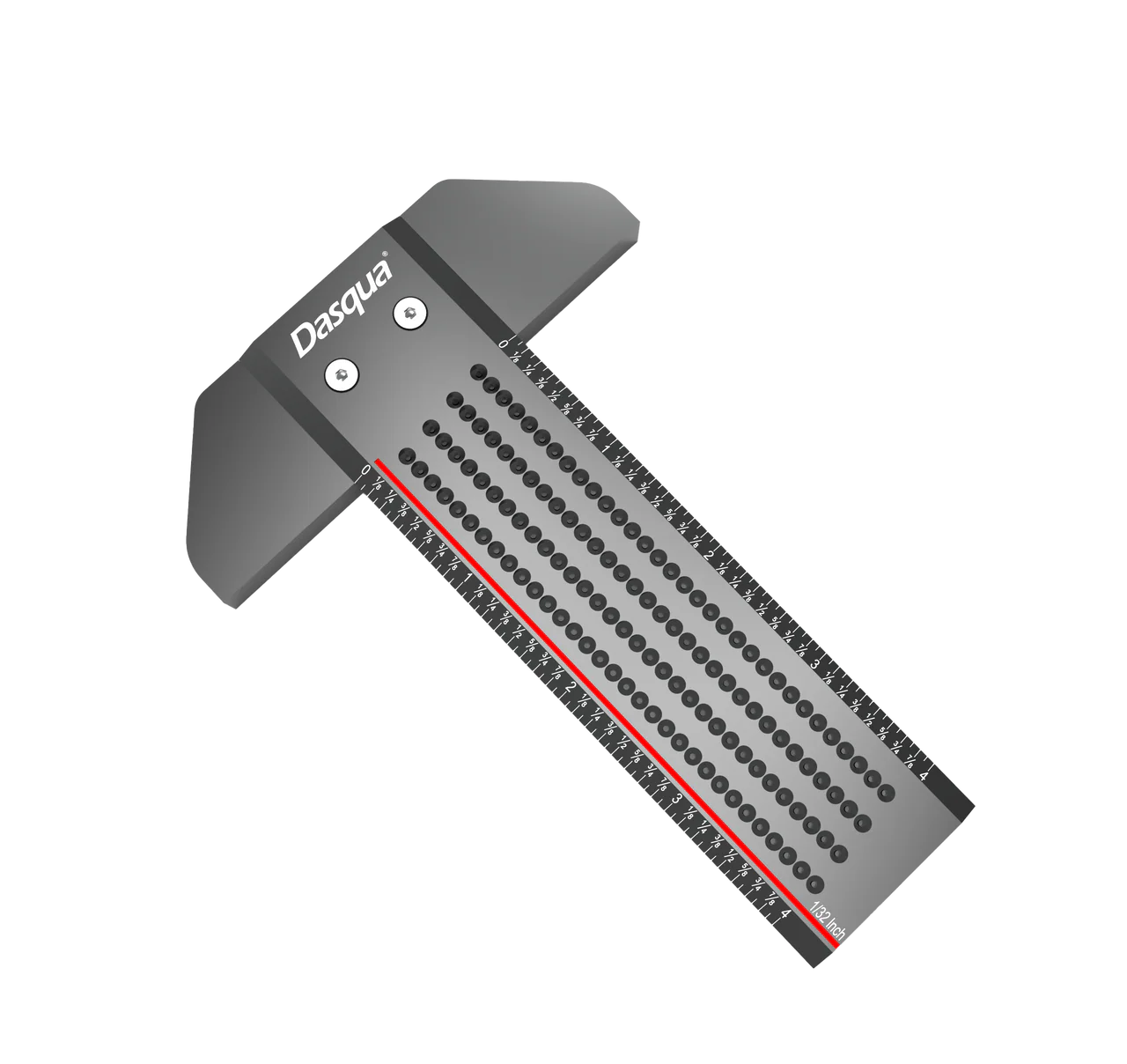 4" T SHAPED RULER WITH MARKED HOLES - Image 3