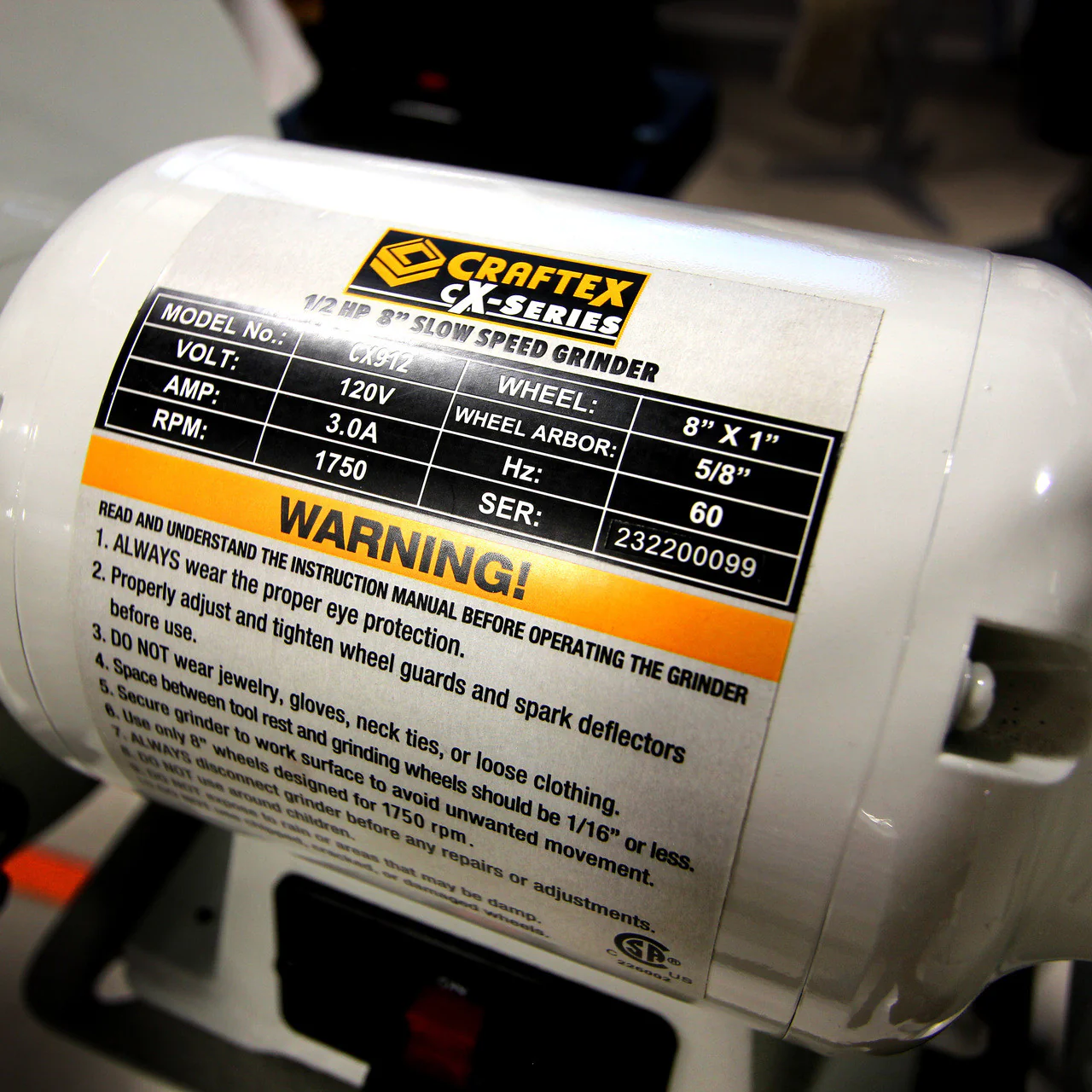 8" SLOW SPEED GRINDER CX912 - Image 5