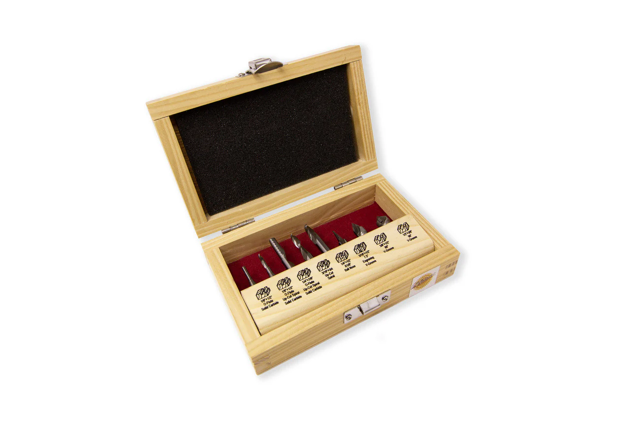 8PC GENERAL PURPOSE CNC ROUTER BIT SET 1 - Image 4