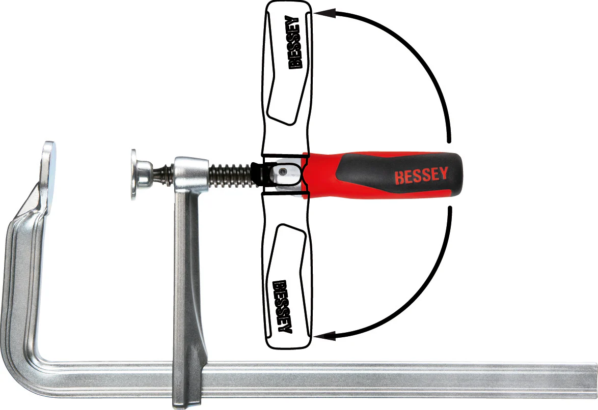 BESSEY PIVOT HANDLE CLAMP 12" - Image 2