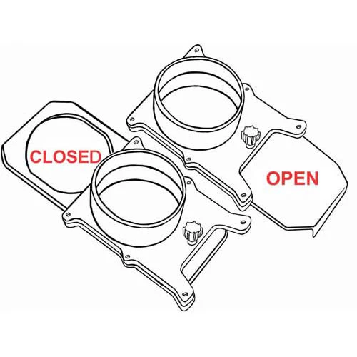 4" METAL BLAST GATE SELF CLEANING - Image 2