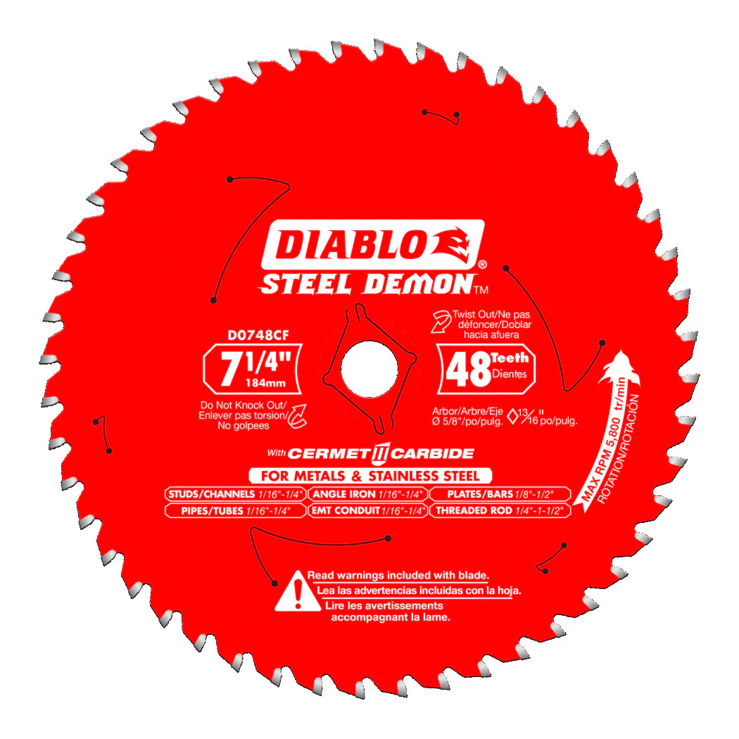DIABLO STEEL DEMON 7 1/4" CERMET METAL D0748CFX
