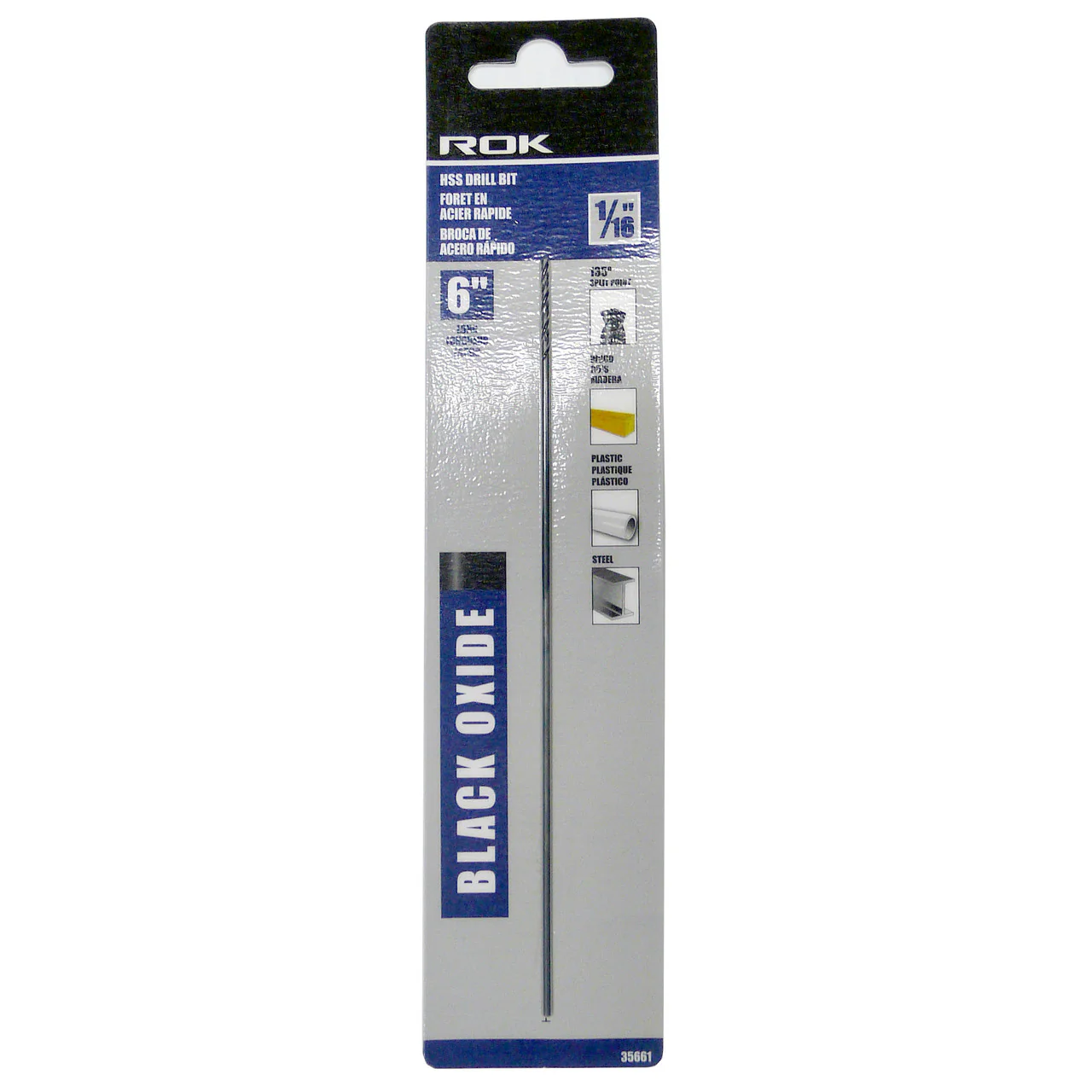DRILL BIT 1/16" X 6" AIRCRAFT