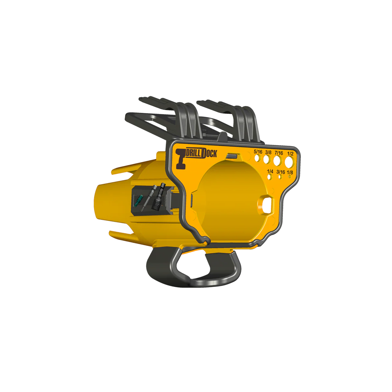 DRILL DOCK ORGANIZER & STORAGE YELLOW - Image 3