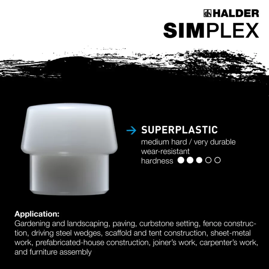 HALDER SIMPLEX MALLET SUPERPLASTIC & SOF - Image 7