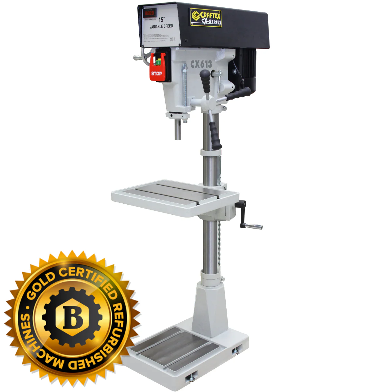HIGH PRECISION VAR. SPEED DRILL PRESS15" CX613X02