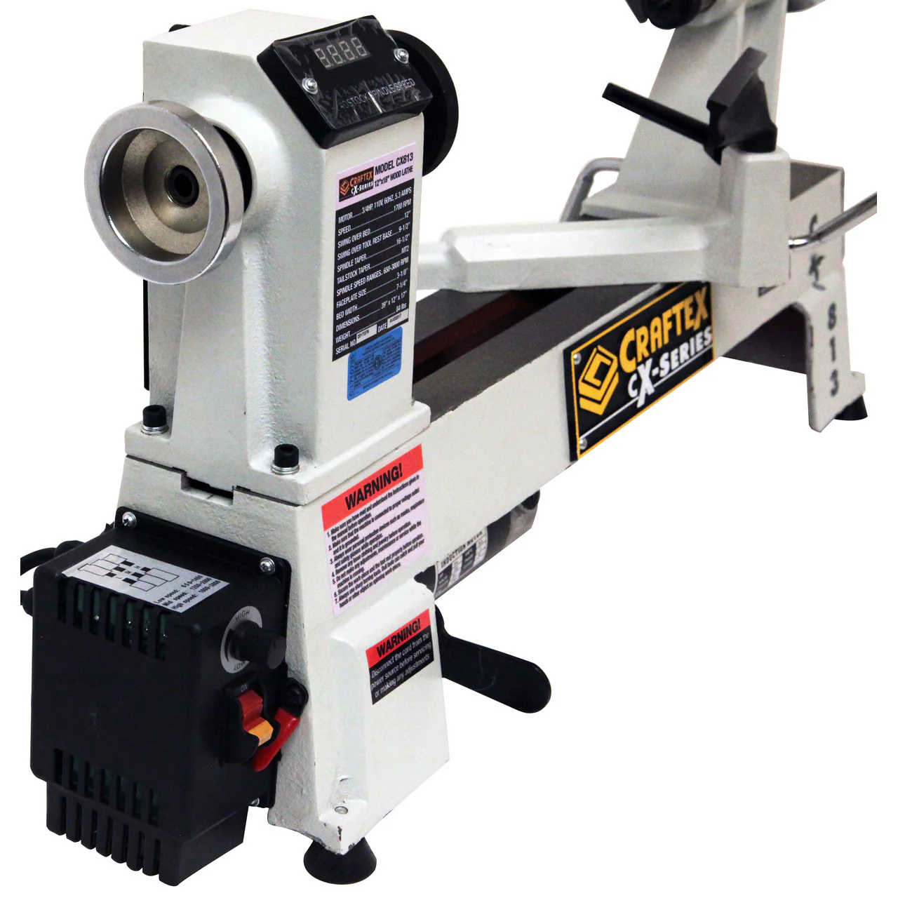 12" X 18" VARI SPEED WOOD LATHE - Image 5