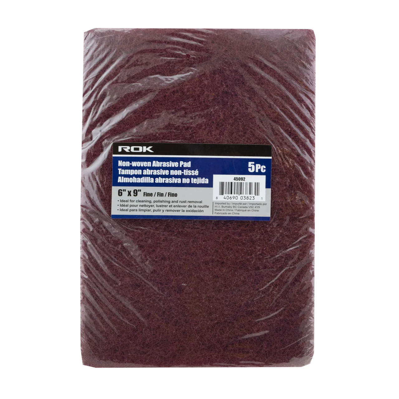 NON WOVEN ABRASIVE PAD FINE 5PC