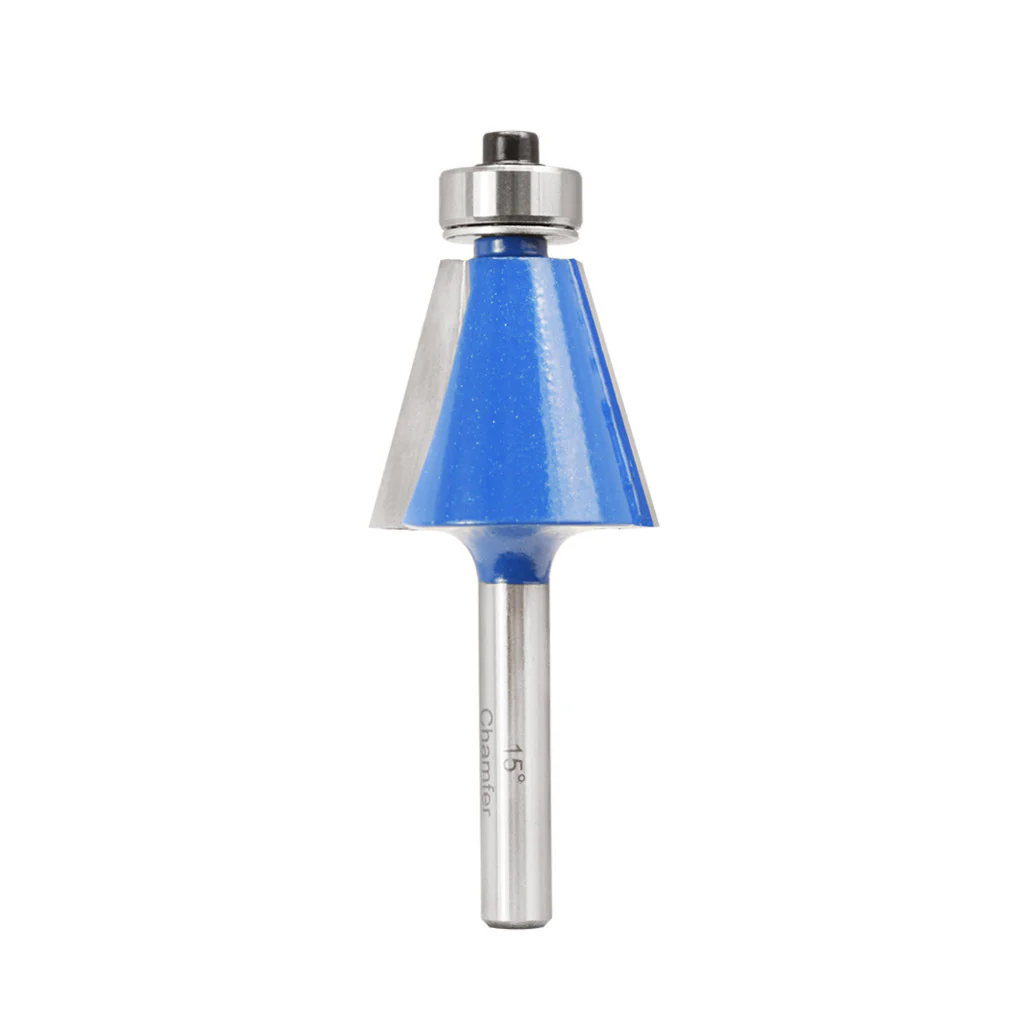 1" 15� CHAMFER ROUTER BIT 1/4" SHANK