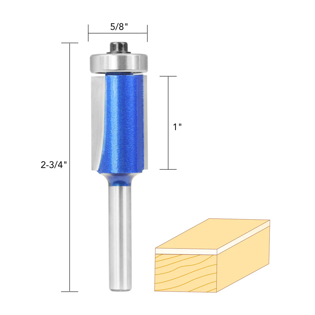 5/8" FLUSHTRIM ROUTER BIT 1/4" - Image 5