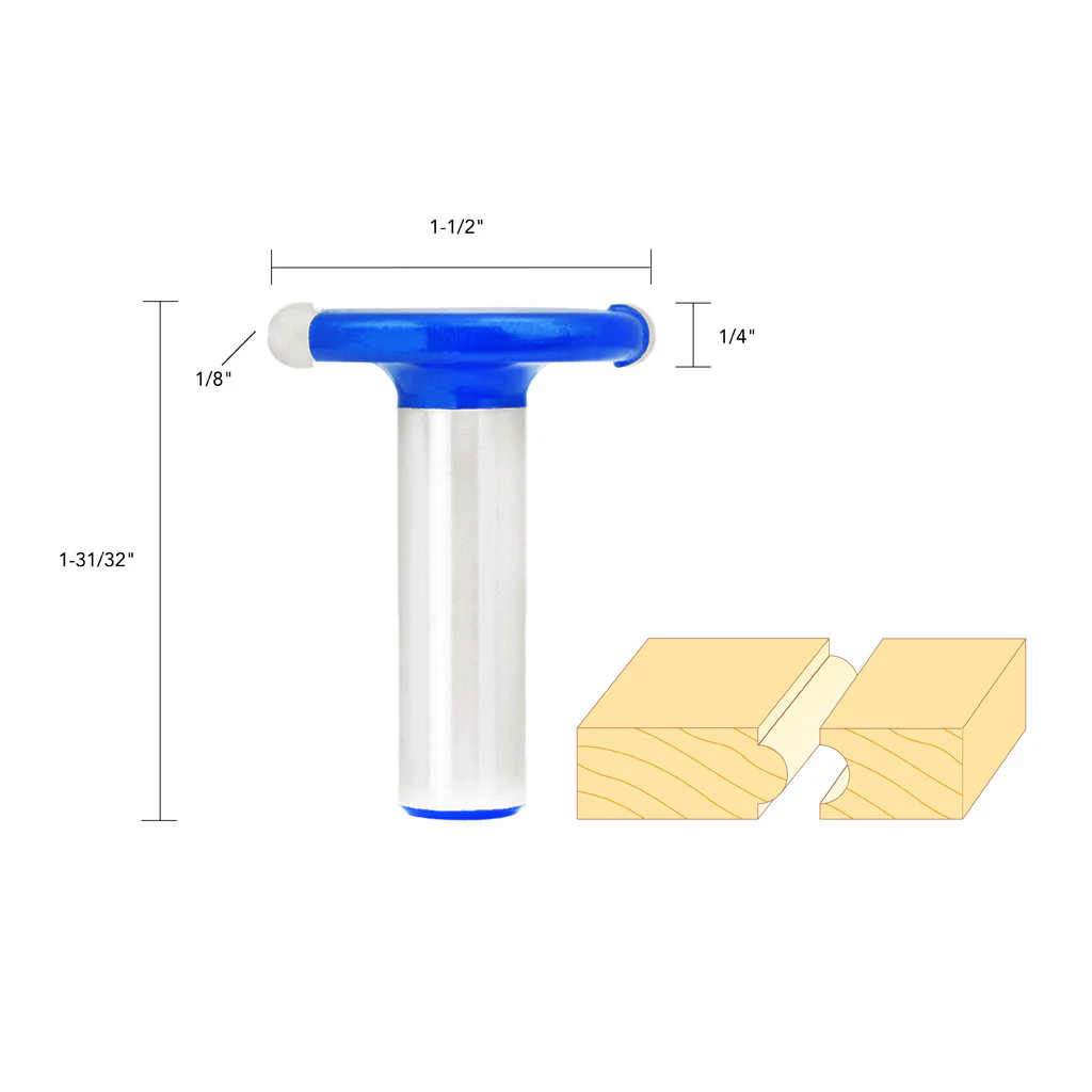1-1/2" X 1/4" FLUTE ROUTER BIT 1/2" SHAN - Image 5