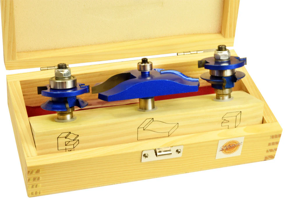 OGEE RAISED PANEL BIT ROUTER BIT SET 1/2