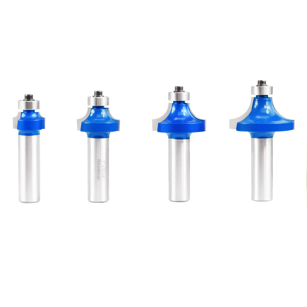 4PC ROUND OVER BIT ROUTER BIT SET 1/2 " - Image 3