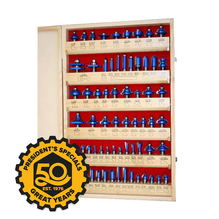 66PC MASTER ROUTER BIT SET 1/2" SHANK