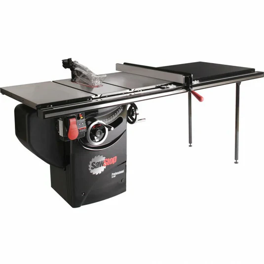 SAWSTOP PCS31230-TGP252 - Professional 3HP, 230v 52" Pro T-Glide Fence