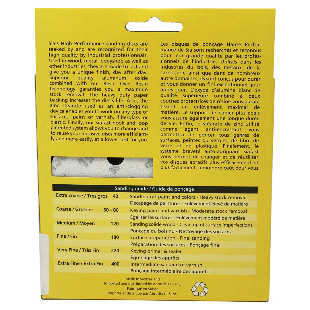 SIA 5" X 8 HOLE HOOK AND LOOP DISCS ASSO 58384 - Image 2