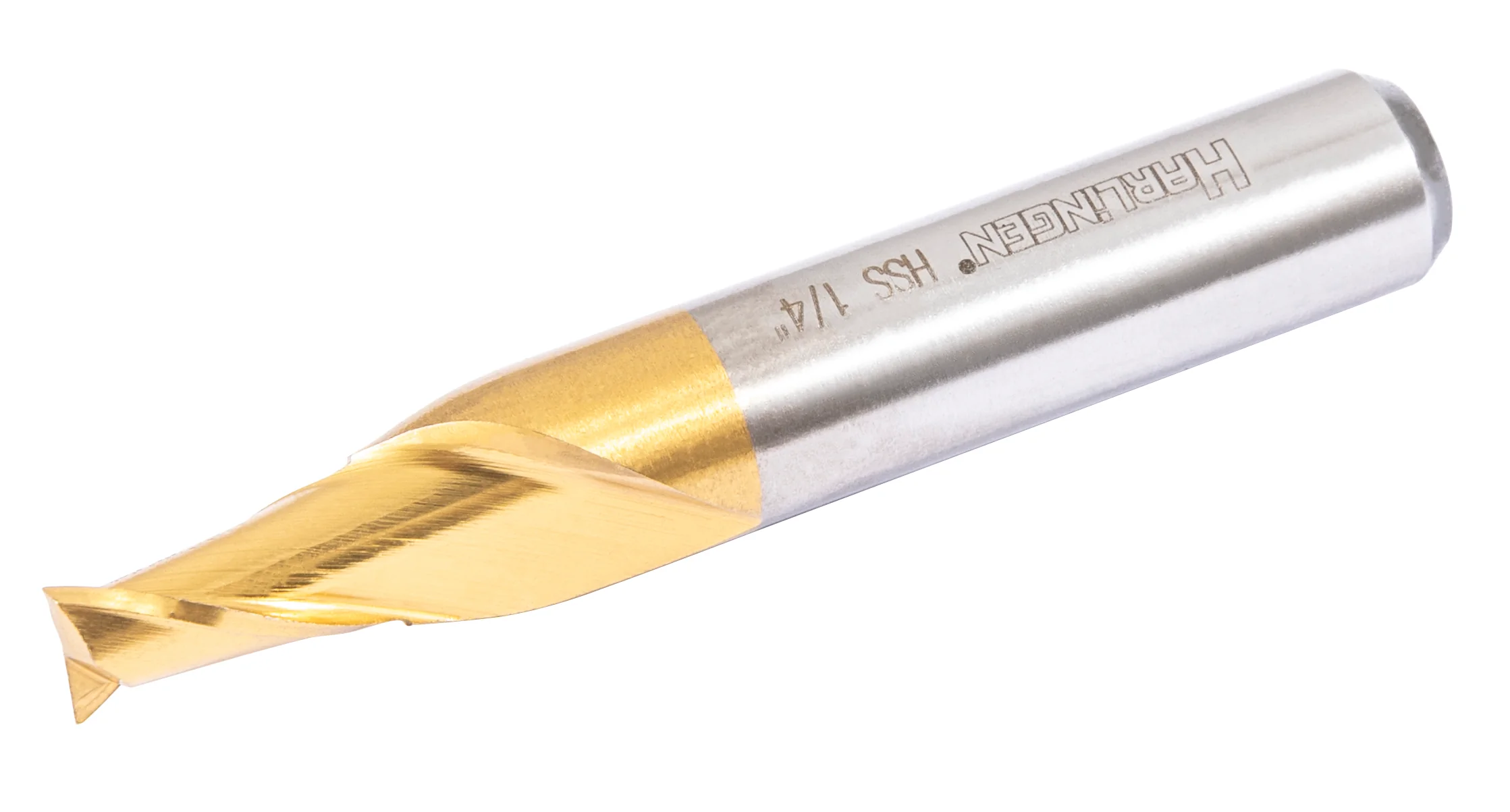 TWO FLUTE TIN COATED END MILLS 7/16" DIA